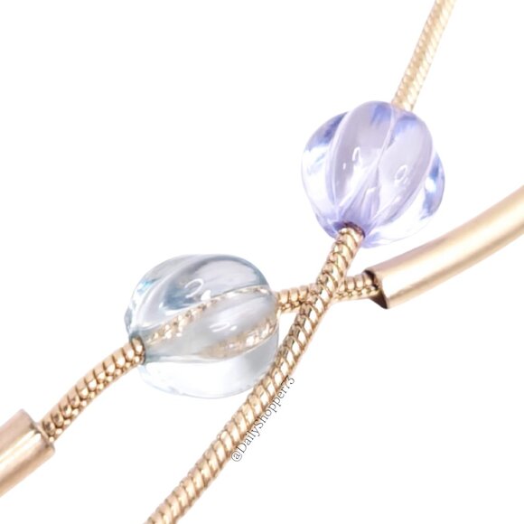 Lonna & Lilly Floral Necklace with Purple and White Accents - Picture 5 of 6